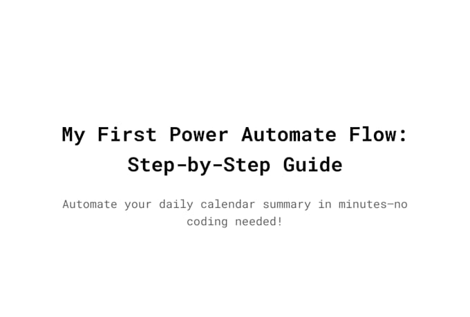 build, fix, or optimise power automate flows for microsoft 365